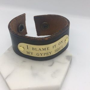 Leather Gypsy Soul Cuff Bracelet 🌚